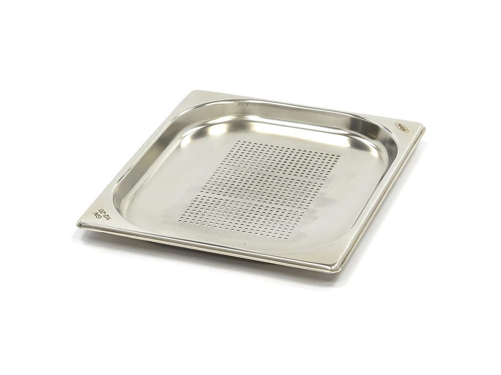 Perforeret Kantine-beholder 1 / 2GN i rustfrit stål | 20mm