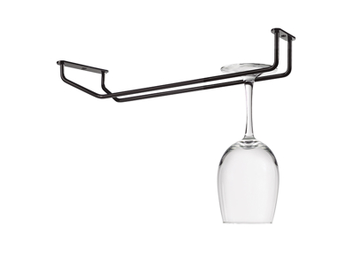 Glasophæng Sort 1 række 34x10 cm