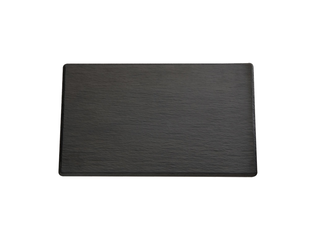 Melamin bakke sort 32,5 x17,5 skiferlook