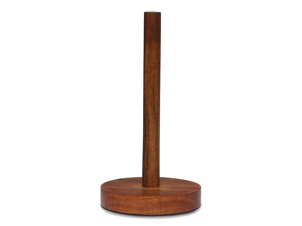 Køkkenrulleholder Akacie Ø 15 cm h 30 cm