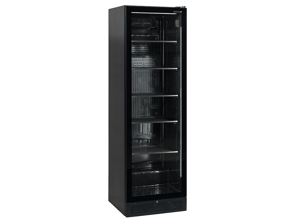 Displaykøleskab 347ltr. Sort m/ramme 2-1