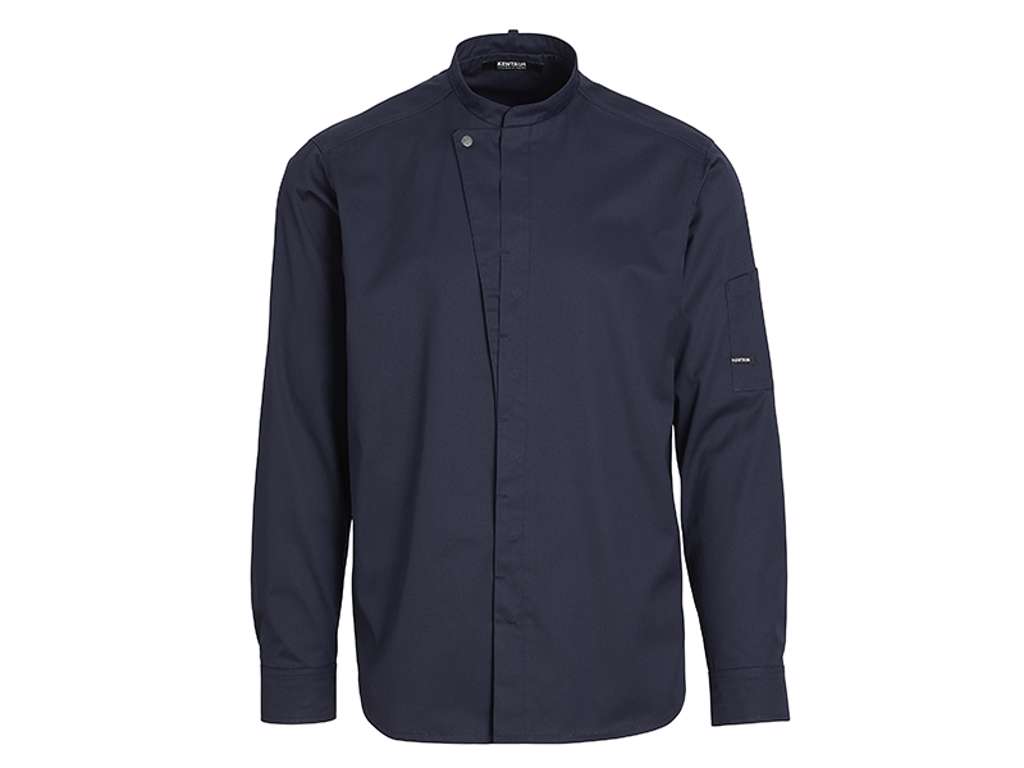Kokkejakke Mørk Marine m/trykknap XXXL