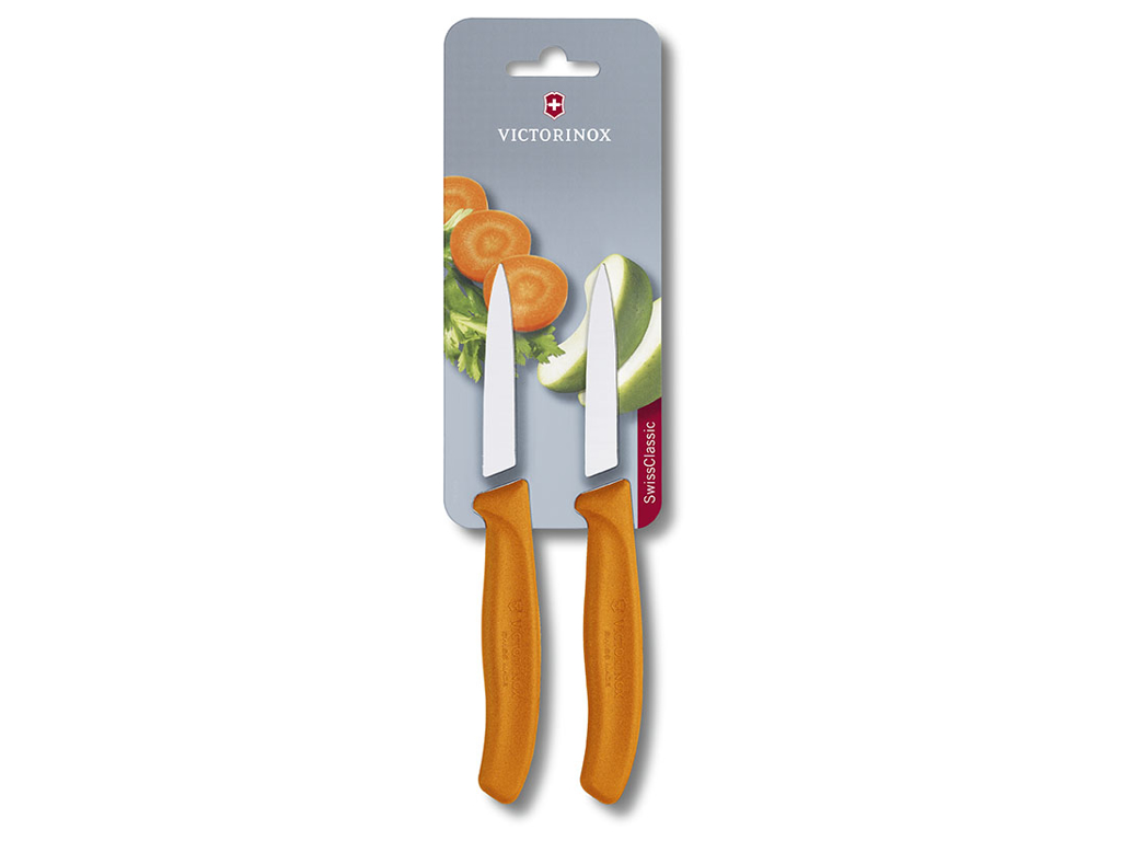 Urteknive, 8 cm, 2-pak, Victorinox, orange