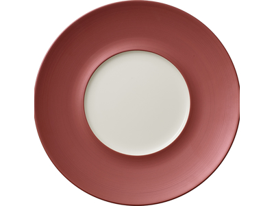 Copper Glow Tallerken Kob/Hvid Ø 290 mm - Bred kant