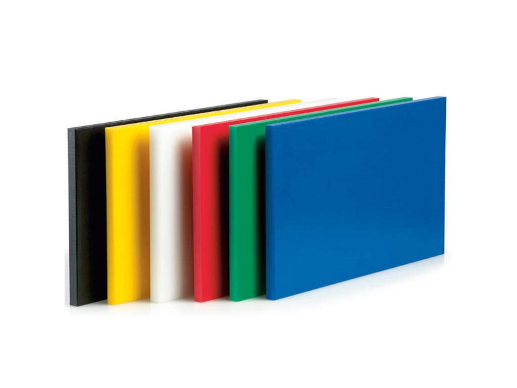 Skærebræt polyd Hvid 40x30 x 2 cm.