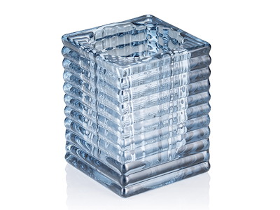 Lysestage 7,5x7,5x9,5 cm Glas Cube Lys B