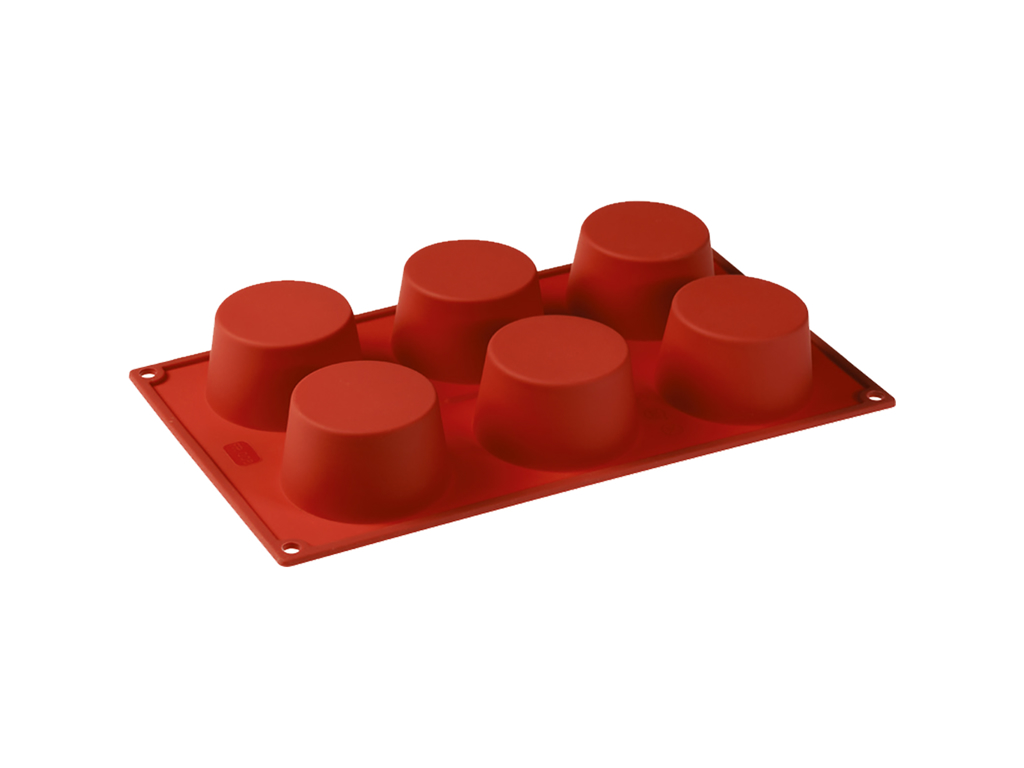 Bageform Silikone 1/3 GN, 6 muffins