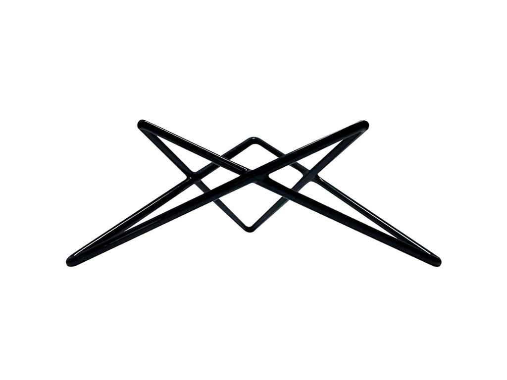 Stativ til bakke 26x26 cm Sort stål Mealplak