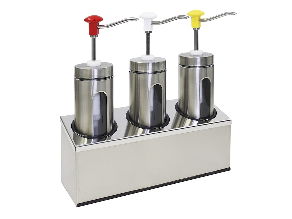 Dispenser til dressing 3 x 2.0 l.