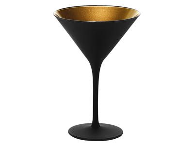 Glas Elements Cocktail Sort/Guld 24 cl