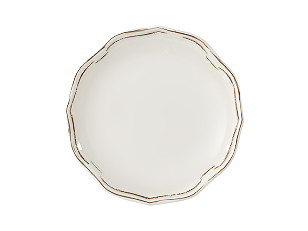 La Scala Patina Tallerken flad hvid Ø 160