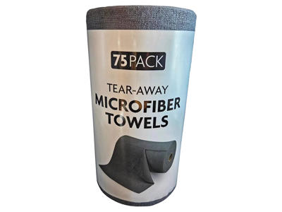 Mikrofiberklud Rulle 75 stk. 30x30 cm