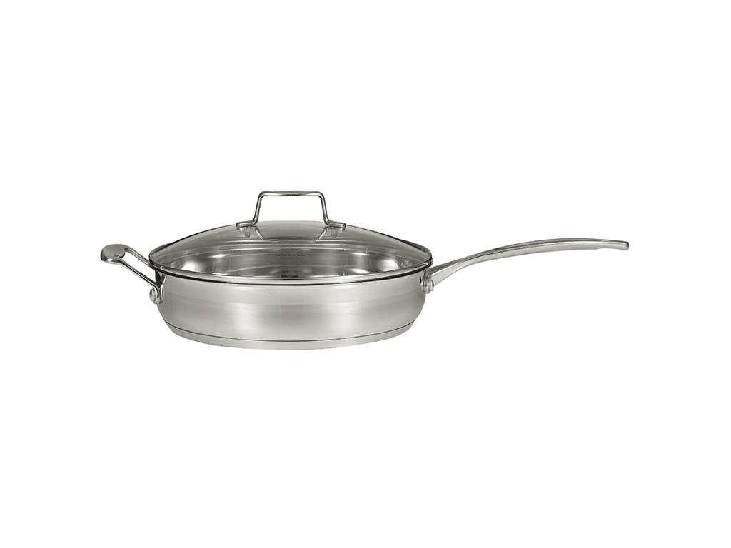 Sautepande m/glaslåg 28 cm Impact Scanpa