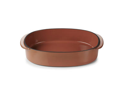 Fad Oval 26x18,5 cm Brun Caractere Culinaire