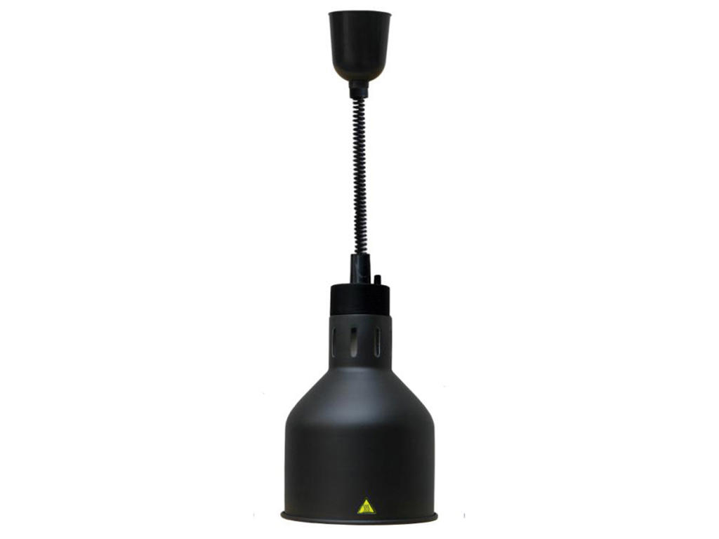 Varmelampe Sort 30-80 grader Højde 600mm