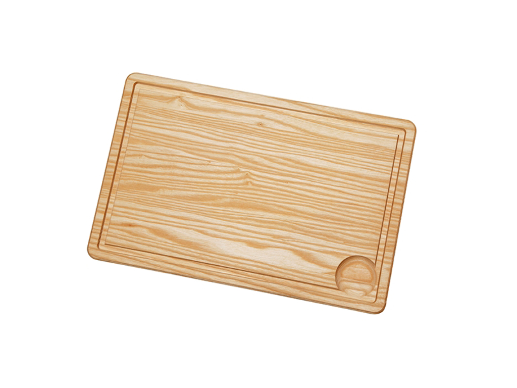 Skærebræt i ask, 40x26x2 cm