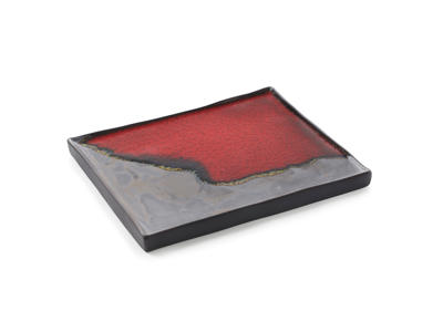 Tallerken Rektangulær 21x17,5 cm Grå Solstice