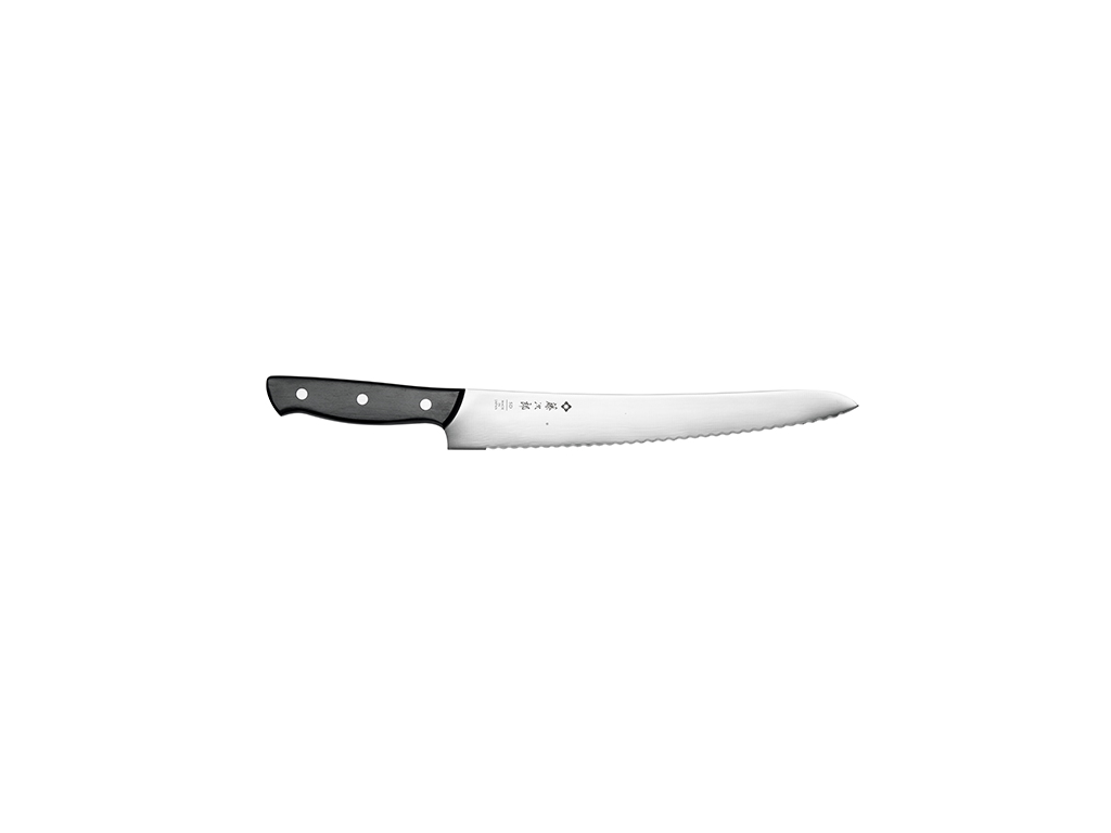 Tojiro Brødkniv, 27 cm, Sort