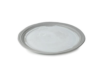 No.W Middagstallerken Ø 26 Hvid/Grå