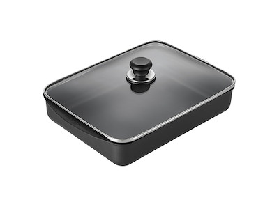 Glaslåg 29x21 t/Scanpan bradepande 34x22