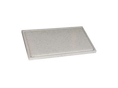 Skærebræt polyd Marmor 50x30x2 rille/dup