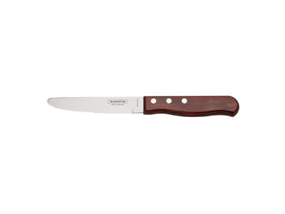 Steakkniv Jumbo Rund Spids Rød Polywood