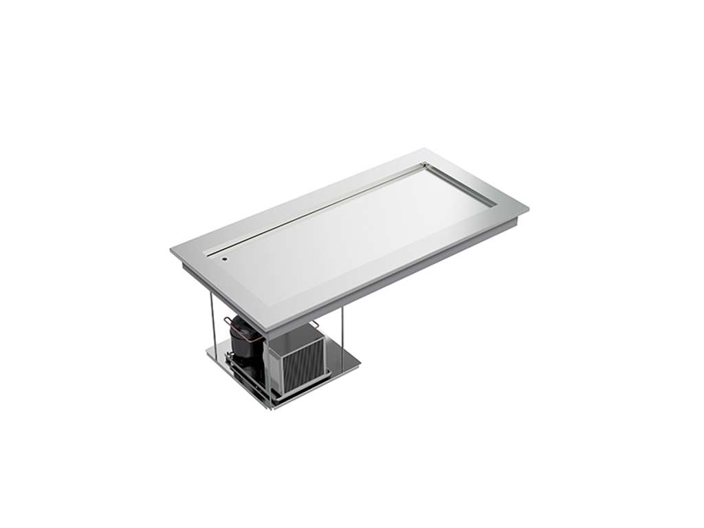 Drop In Køletop flad med ramme 4x1/1GN