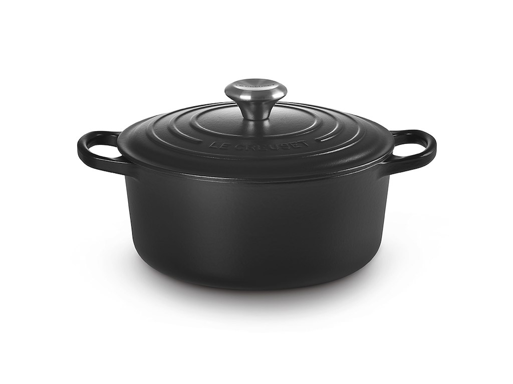 Le Creuset støbejernsgryde Ø 24 cm i Matte Black