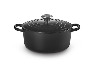 Le Creuset støbejernsgryde Ø 24 cm i Matte Black