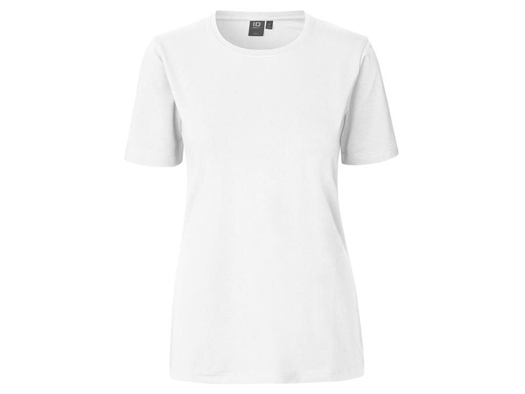 T-Shirt Stretch Komfort Dame Hvid XXL