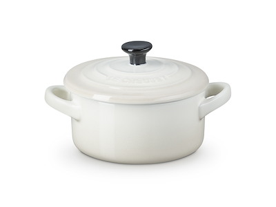 Le Creuset mini stentøjsgryde Ø 10 cm i meringue