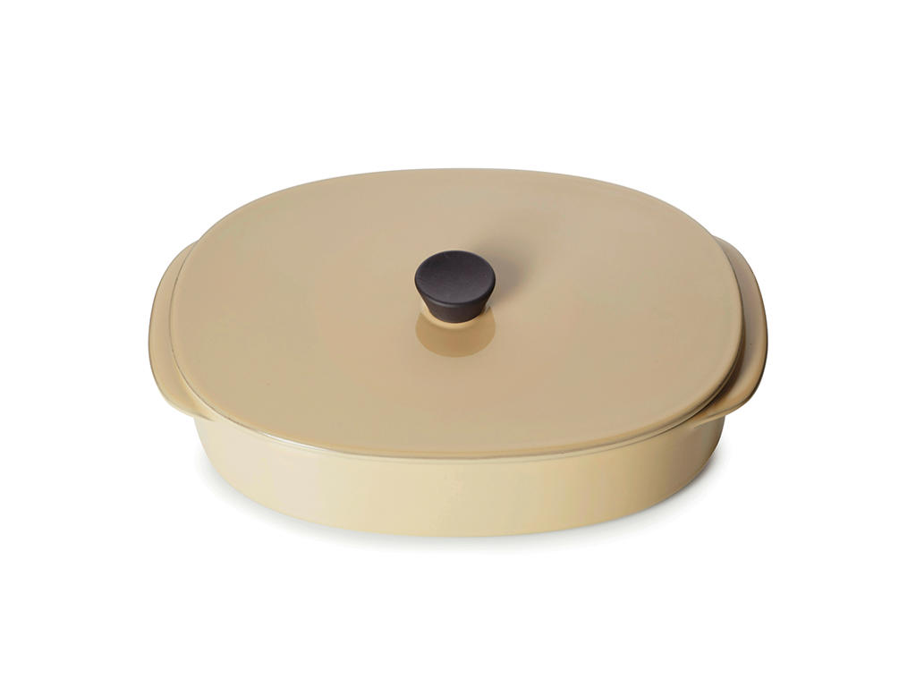 Fad m. låg 26x18,5 cm Beige Caractere Culinaire