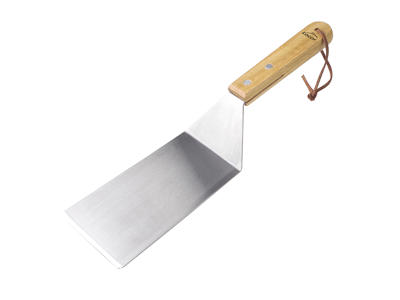 Palet Aflang m/træhåndtag og læderstrop