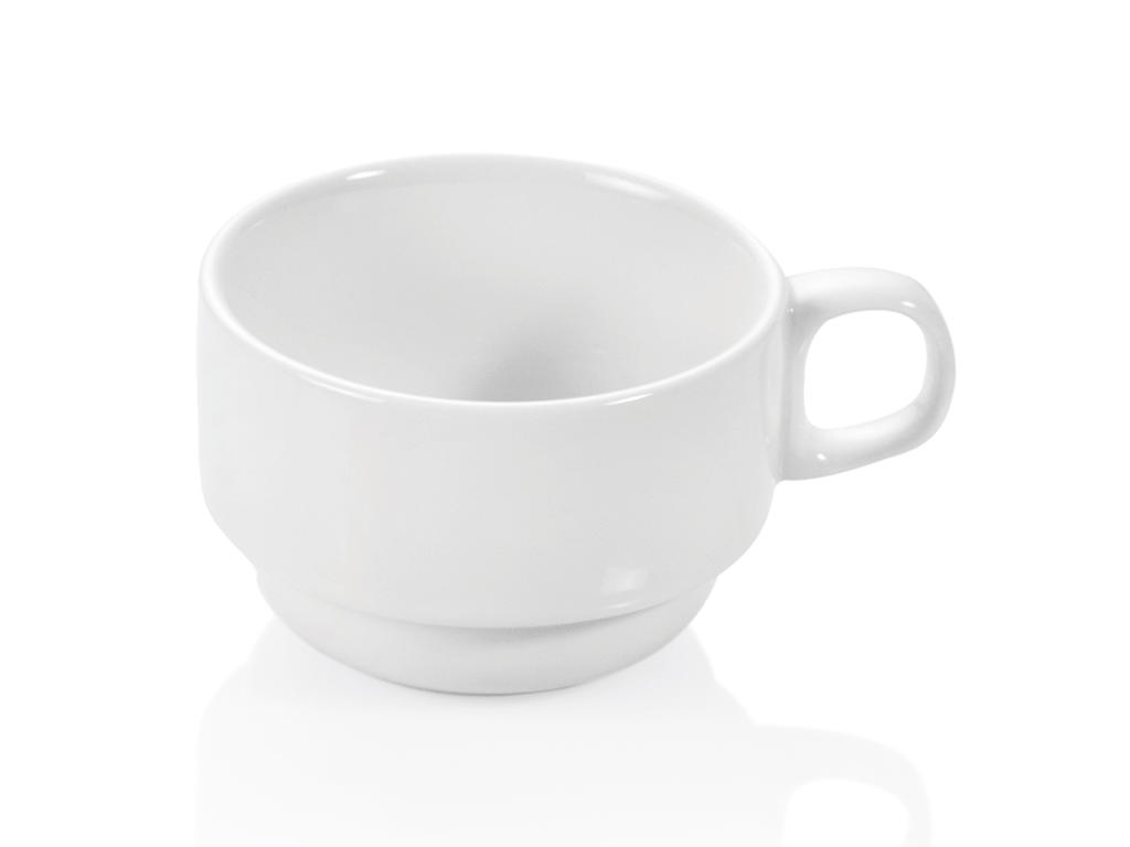 KaffeKop hvid 180 cl Ø8 cm porcelæn