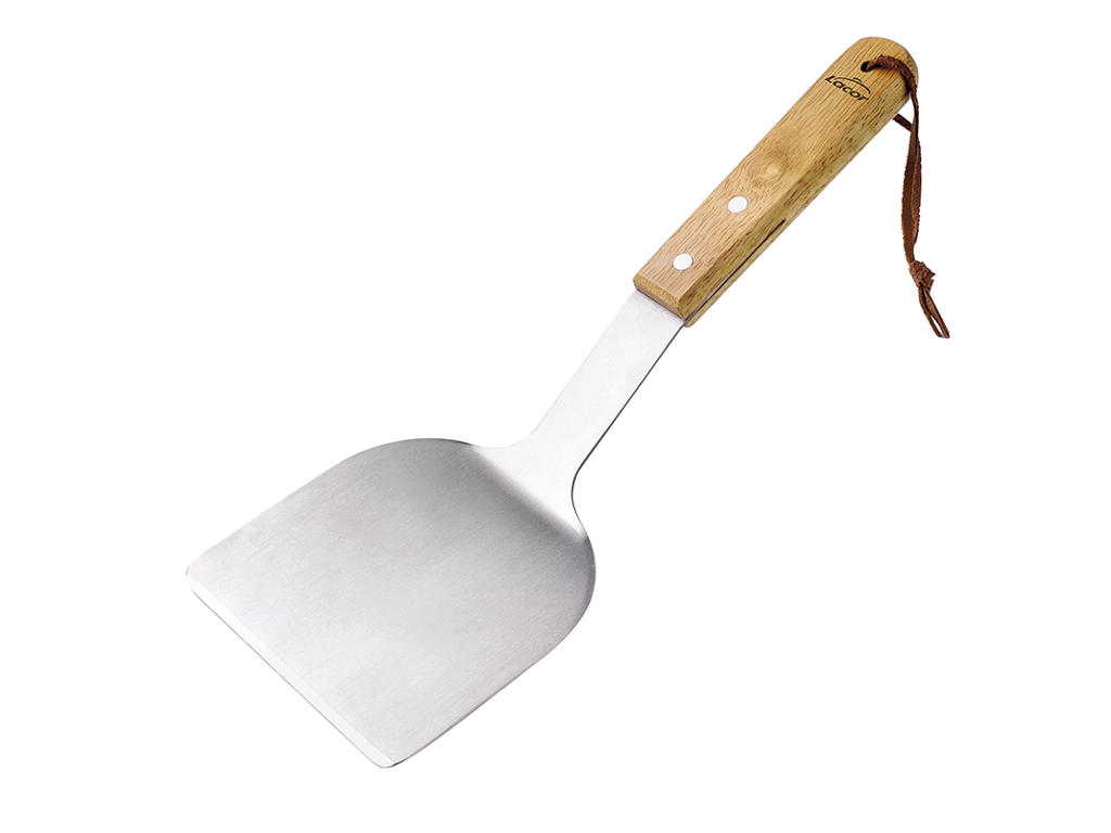 Palet Bred m/træhåndtag og læderstrop