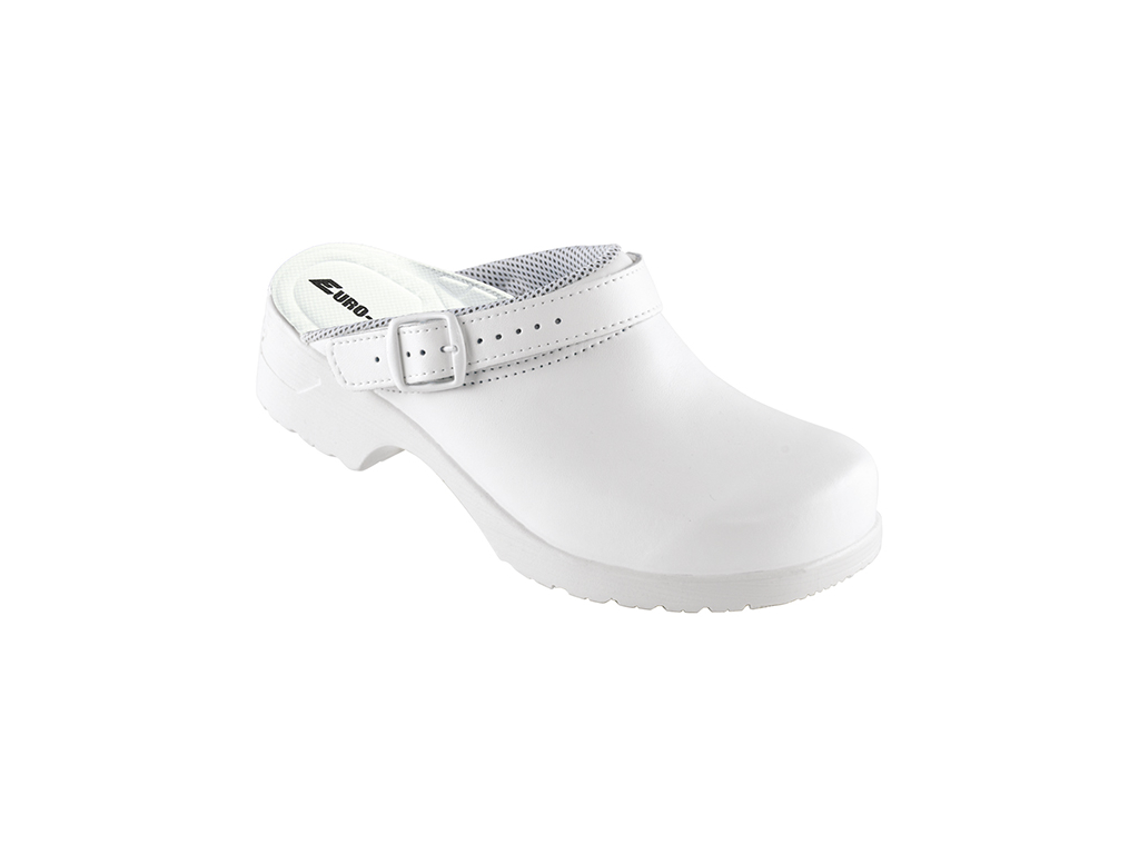 Træsko u/hælkap, hvid