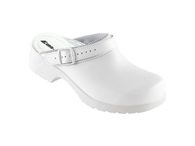 Træsko u/hælkap, hvid