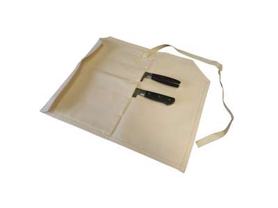 Rullemappe uden indhold, hvid kanvas