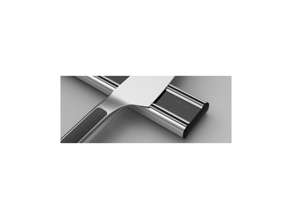 Knivmagnet 300 mm Silver/Sort