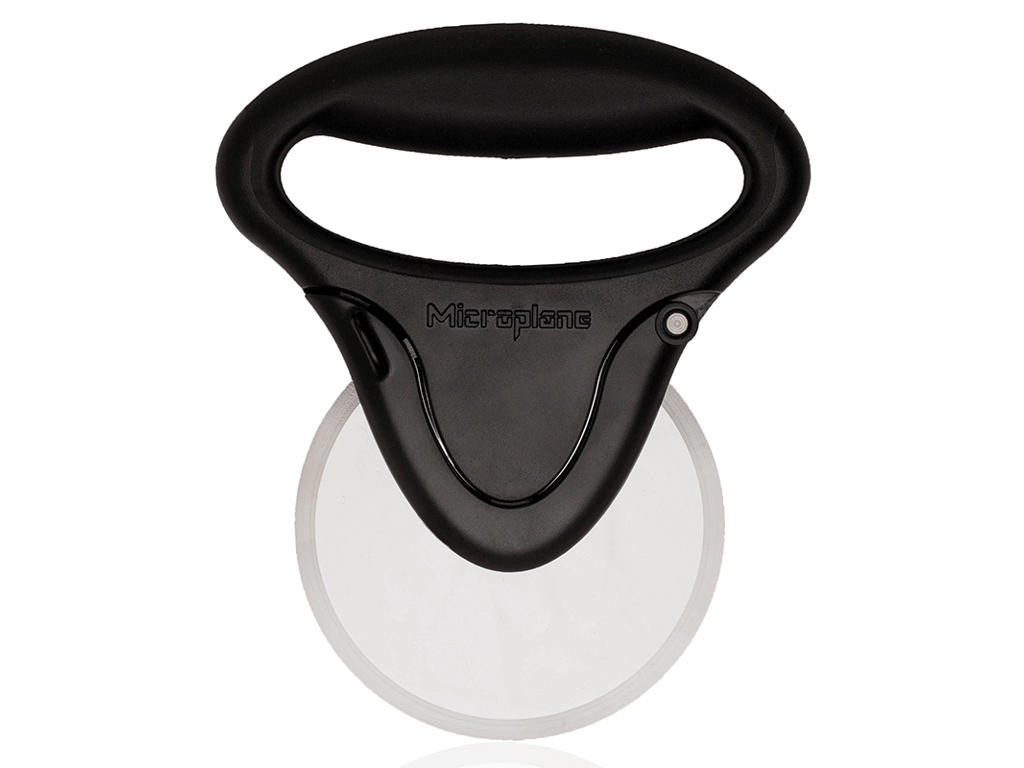 Pizzahjul Microplane Sort/Stål