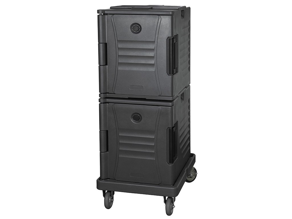 Termo transport boks 2 låger m/hjul