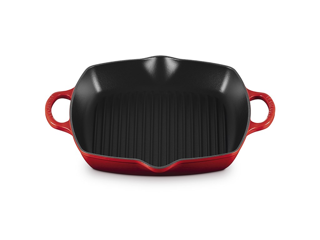 Le Creuset grillpande 30x30 cm i Cerise
