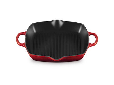Le Creuset grillpande 30x30 cm i Cerise