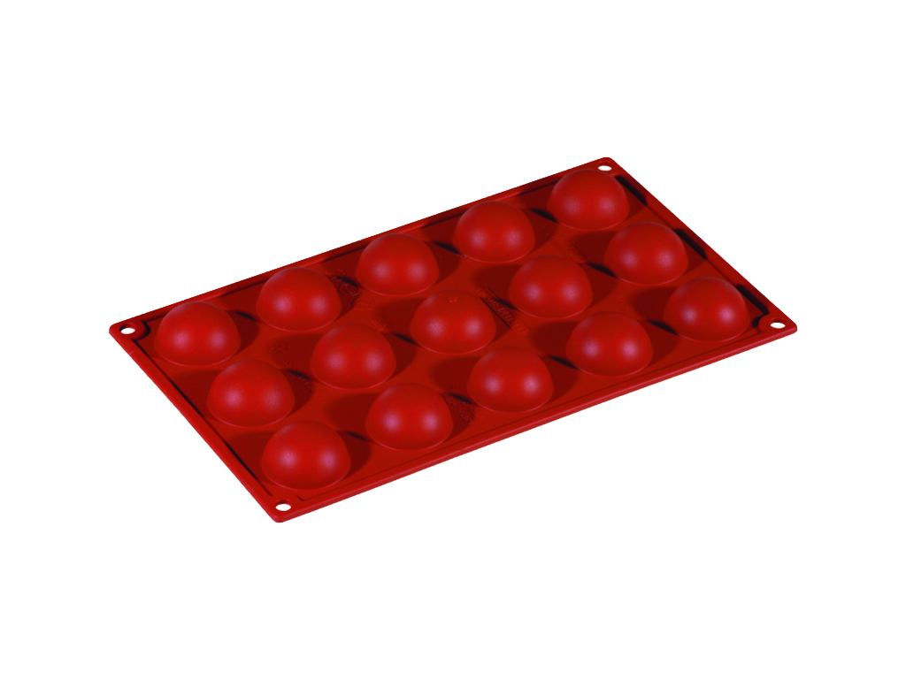 Bageform Silikone 1/3 GN, 15 halvkugler 17 ml