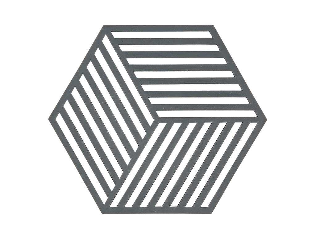 Bordskåner Zone Hexagon 16x14 cm Grå