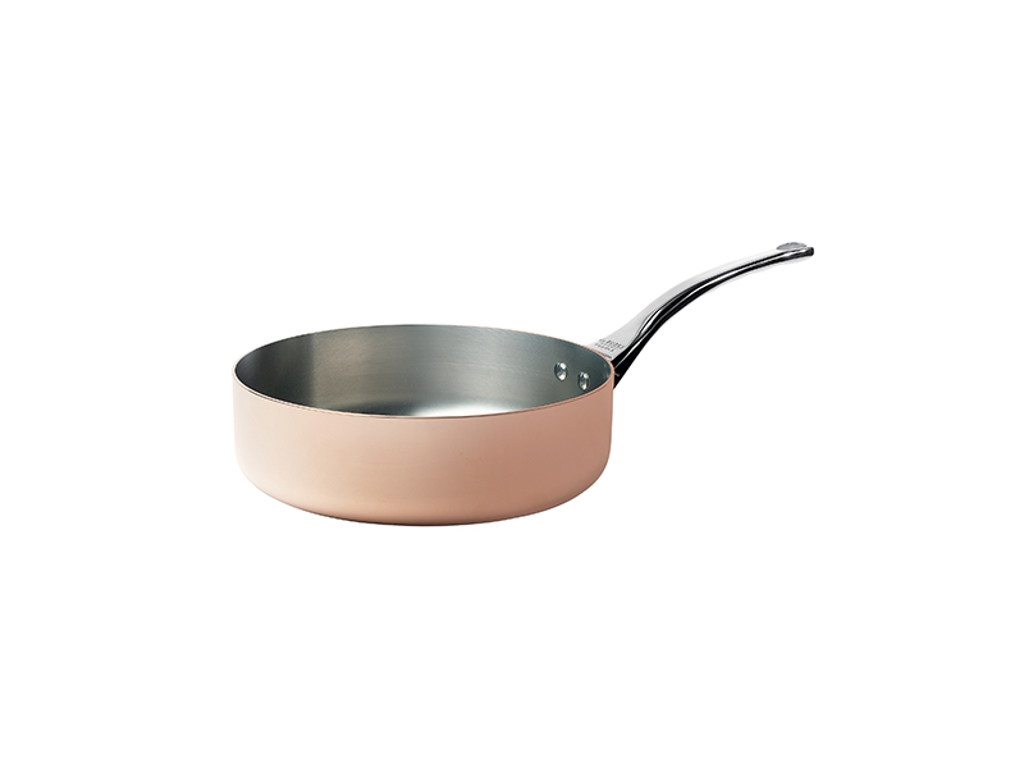Sauterpande kobber 1 håndtag, Ø24cm, de Buyer