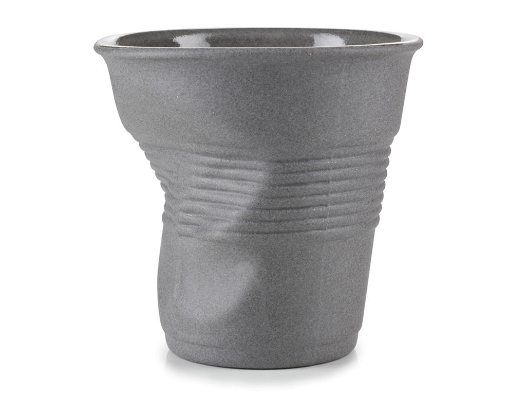 Kop Cappuccino Ø8,5 cm Grå Froisse