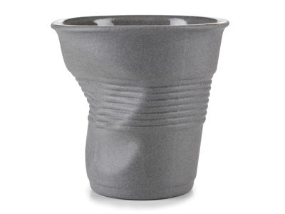 Kop Cappuccino Ø8,5 cm Grå Froisse