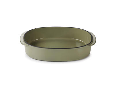 Fad Oval 26x18,5 cm Beige Caractere Culinaire