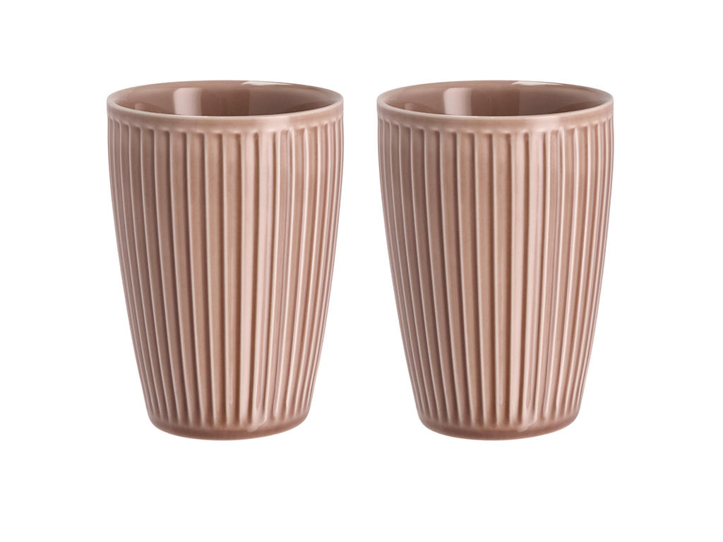 Termokrus Plissé 25 cl 8x12 cm 2 stk. Woodrose